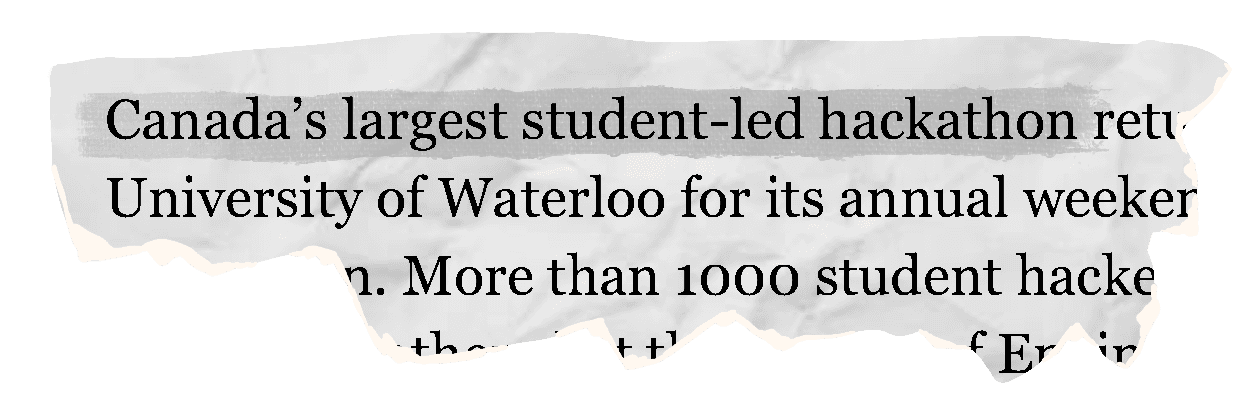 Hack the North news clipping